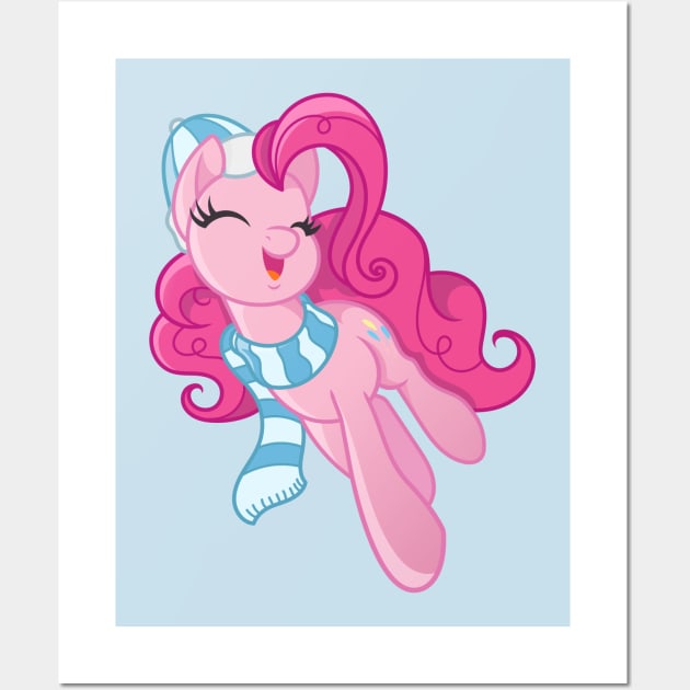 My Little Pony Christmas Pinkie Pie Wall Art by SketchedCrow